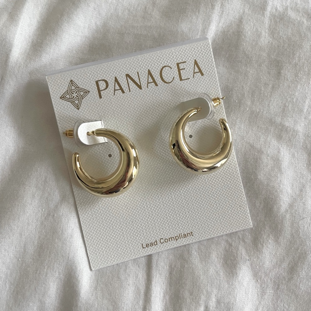 Gold Chucky Hoop Earrings